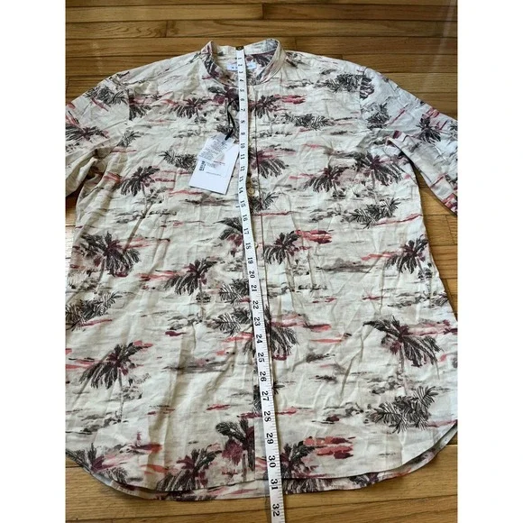 MANUEL RITZ Male Camicia Lavata Shirt Beige Size 17 1/2 XL